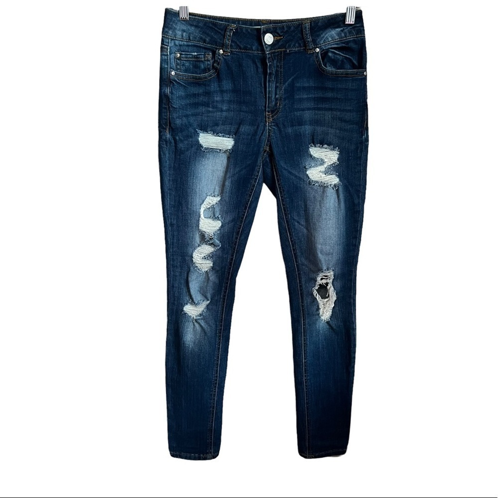 Refuge Distressed Skinny Denim Jeans